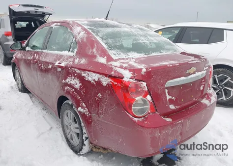 2013 Chevrolet Sonic Lt Auto z USA, uszkodzony, nr VIN 1G1JC5SH0D4250437